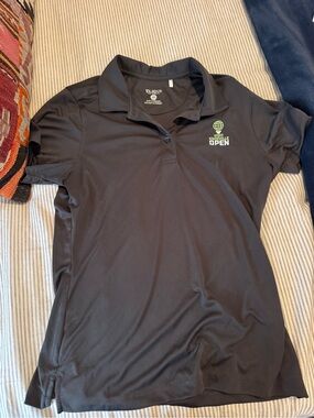 Grey Visit Knoxville Open Logo Polo Shirt Size Small